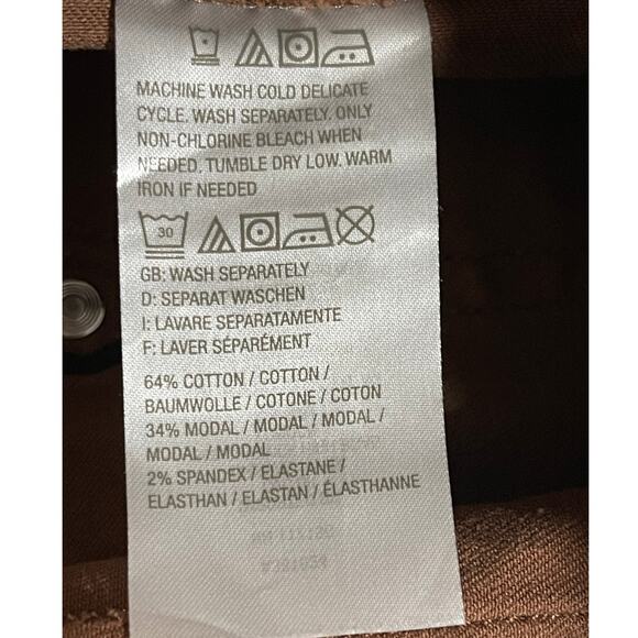 Belle by Kim Gravel Size 12 Animal Print Leopard TripleLuxe Twill Jeans 32" - Picture 8 of 8